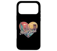 T-Shirt New York Skyline en Forme de cœur - New York Love Graphic Coque pour iPhone 17 Pro Max