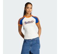ADIDAS ORIGINALS T-shirt 'City' bleu / orange / blanc, Taille L