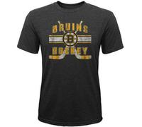 T-shirt NHL Superstripe, graphisme de l'équipe des Bruins de Boston devant, taille : 164 XL