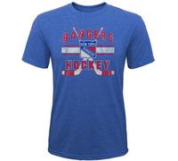 T-shirt NHL Superstripe, graphisme de l'équipe des New York Rangers devant, taille:128 S