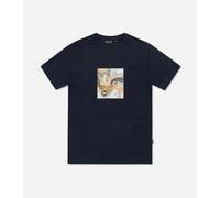 T-shirt Nicce Aerial Box Bleu XS