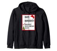 T-shirt Nice Naughty Innocent Until Proven Guilty Christmas List Sweat à Capuche