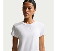 Nike Women's Shirt W NSW NK Chll KNT MD CRP, White/Black, FV5508-100, XS