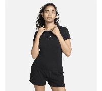 T-shirt Nike Chill Knit pour femme Noir/Blanc S (FR 38-40)