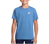T-shirt - NIKE - Futura - Bleu - 100% coton - Col arrondi 8-9 ans