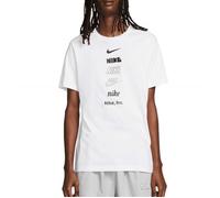 T-shirt Nike pour Homme Multi Logo Blanc DZ2875-100 - 100% coton - Regular - Manches courtes - Col arrondi XL