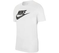 Nike T-shirt Icon Futura Homme 100% coton manches courtes col classique Blanc/Noir Taille L