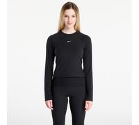 T-shirt Nike Sportswear Chill Knit Women's Tight Long-Sleeve Ribbed Top Black/ Sail M