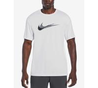 T-shirt Nike Swim Stacked Swoosh manche courte blanc pur - M