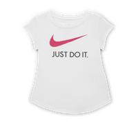 T-shirt Nike Swoosh « Just Do It » pour bébé (12-24 mois) Blanc 12M