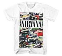 Nirvana T-shirt Nevermind Homme Manches courtes 100% coton Marine Taille L