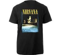 T-shirt Nirvana Stage Jump Uni Noir 2XL