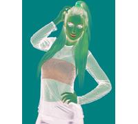 T-Shirt Noir Années 80 Femme Taille Unique Noir