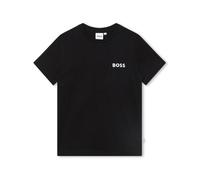 T-SHIRT NOIR BOSS ENFANT MANCHES COURTES AVEC IMRPIMÉ 10 ans
