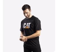 T-Shirt Noir Confortable Et Décontracté Pour Hommes Avec Logo Caterpillar
