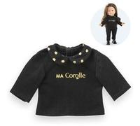 T-shirt Noir Et Or Manches Longues Pour Poupée Ma Corolle Multicolore TU