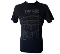 T-Shirt Noir Fiat 500 La Nuova Taille M