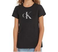 T-shirt Noir Fille Calvin Klein Jeans Iridescent IG0IG02433 8 ans