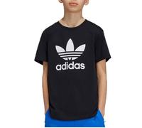 T-Shirt Noir Garçon Adidas Trefoil IY7421 8-9 ans