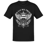 T-Shirt Noir Homme C15 du Seigneur | 100% Coton | Coupe régulière | idée Cadeau Collector (FR/ES, Alpha/Lettres, S, Taille Normale, Taille Normale, Noir)