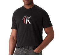 Calvin Klein SS 30S Whsl Ckj 2Tone CK Graphic Lv14Re829G T-Shirts Graphiques, Black (Black), XL Homme