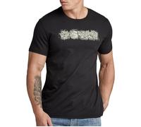 G-Star Homme T-Shirt Distressed Logo, Noir (dk black D24363-C506-6484), XS
