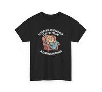 T-shirt Noir Humour Paresse - Ours Fauteuil « Aujourd’hui Je Ne Fais Rien » - Tee-shirt Détente Marrant Unisexe : Couleur - XXXL