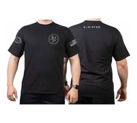 T-shirt noir, L.A.P.D. SWAT, Californie, drapeau, Noir , XL