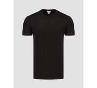 T-shirt Noir Pour Hommes Sunspel Mtsh0007s-bkaa