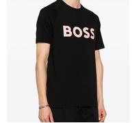 T-SHIRT NOIR REGULAR BOSS EN COTON STRETCH AVEC LOGO DE LA SAISON TEEBERO 1 L