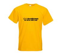 T-Shirt Non Sponsorisé Par Maman Et Papa Imprimé Funshirt Design Impression