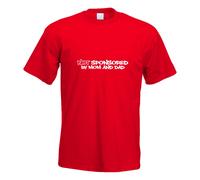 T-Shirt Non Sponsorisé Par Maman Et Papa Imprimé Funshirt Design Impression