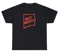 T-shirt « Not Mexico New Mexico » avec dictons sarcastiques drôles et géographie de l'État, Noir/blanc, XXL