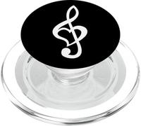 T-Shirt Note de Musique Clef Bass T-Shirt Clef Tee Musique Homme Femme PopSockets PopGrip pour MagSafe