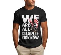 T-Shirt « Nous Sommes Charlie Kirk » Repose en Paix T-Shirt Charlie Kirk à Manches Courtes