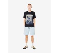 T-shirt Oakley Palm manches courtes noir pur bleu jaune - XL