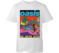 Oasis T-shirt Be Here Now illustration Blanc XL Homme