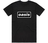 T-shirt oasis decca logo unisexe lht noirue taille m Noir G