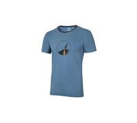 Ocun Classic Organic Rainbow Rocket Short Sleeve T-shirt Bleu S Homme