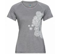 T-shirt ODLO Concord Leaf Print (Grey melange) femme M