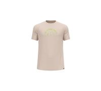 T shirt odlo ride 365 performance wool 130 print beige