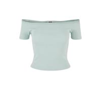 T-shirt Off Shoulder femme Urban Classics Organic Bleu 3XL