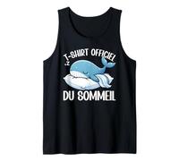 T-Shirt Officiel du Sommeil Baleine Sieste au Lit Débardeur