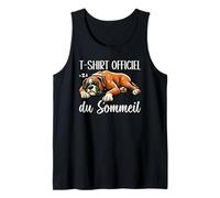 T-Shirt Officiel du Sommeil Boxer Sieste Nuit Paresseux Débardeur
