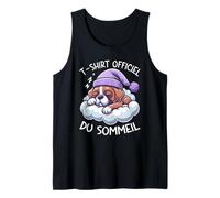 T-Shirt Officiel du Sommeil Boxer Sieste Nuit Paresseux Débardeur