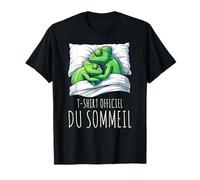 T-Shirt Officiel du Sommeil Caméléon Pyjama Nuit Paresseux T-Shirt