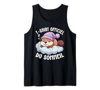 T-Shirt Officiel du Sommeil Castor Rigolo Animal Drôle Débardeur