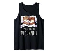 T-Shirt Officiel du Sommeil Castor Sieste au Lit Débardeur