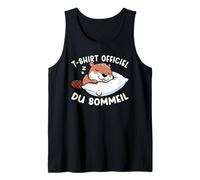 T-Shirt Officiel du Sommeil Castor Sommeil Nuit Rigolo Débardeur