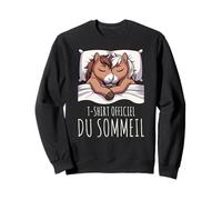 T-Shirt Officiel du Sommeil Cheval Pyjama Nuit Dormeur Sweatshirt